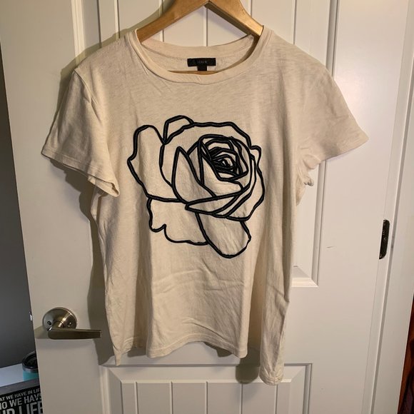 J. Crew Tops - JCrew Rose image T-Shirt